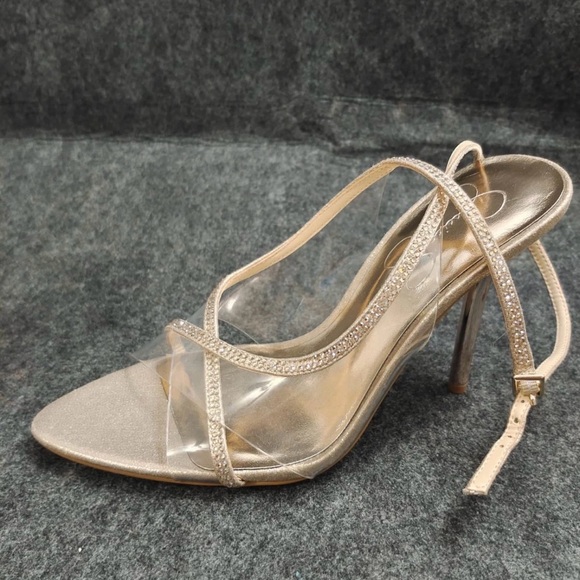 NWOB Jessica Simpson Gold Heeled Sandals - Picture 5 of 7